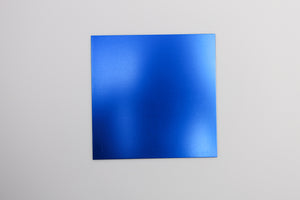 Indoor Anodised Aluminium Sheet Blue 570W x 390H x 0.5mm or 1mm Thickness