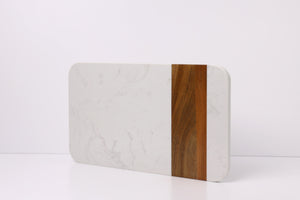 Laserable Marble Acacia Wood Cutting Board