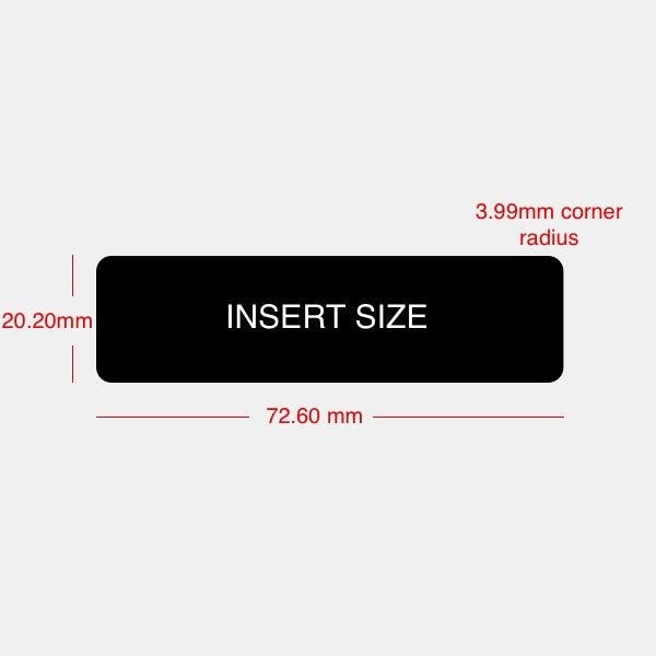 Black Name Badge Holders Medium Size Pack of 20 – Rowmark Australia