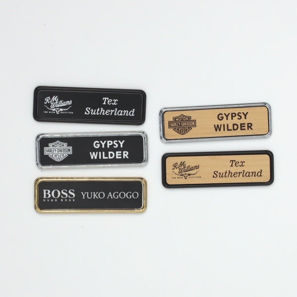 Rose Gold Name Badge Holders - Medium Size - Pack of 20