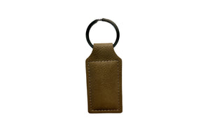 Leather Rectangle Keychain for Laser Engraving