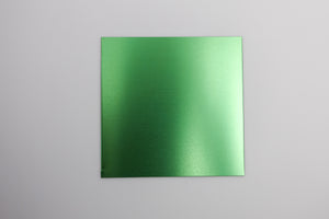 Indoor Anodised Aluminium Sheet Green 570W x 390H x 0.5mm or 1mm Thickness