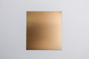 Indoor Anodised Aluminium Sheet Rose Gold 570W x 390H x 0.5mm or 1mm Thickness