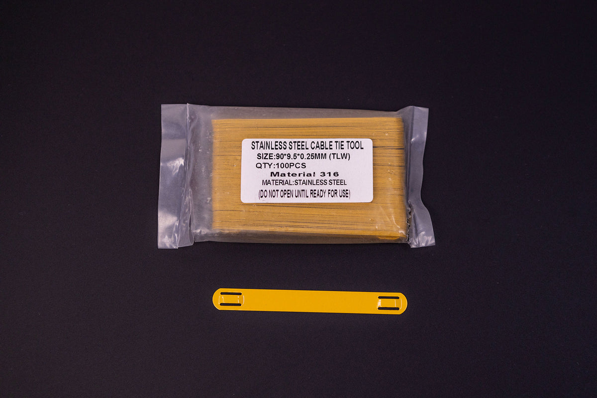 Yellow Stainless Steel Cable Marker Pack – Rowmark Australia