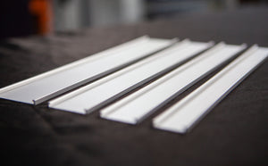 Ali Extrusion Satin Silver Flat Ticket Strip (22mm Insert)
