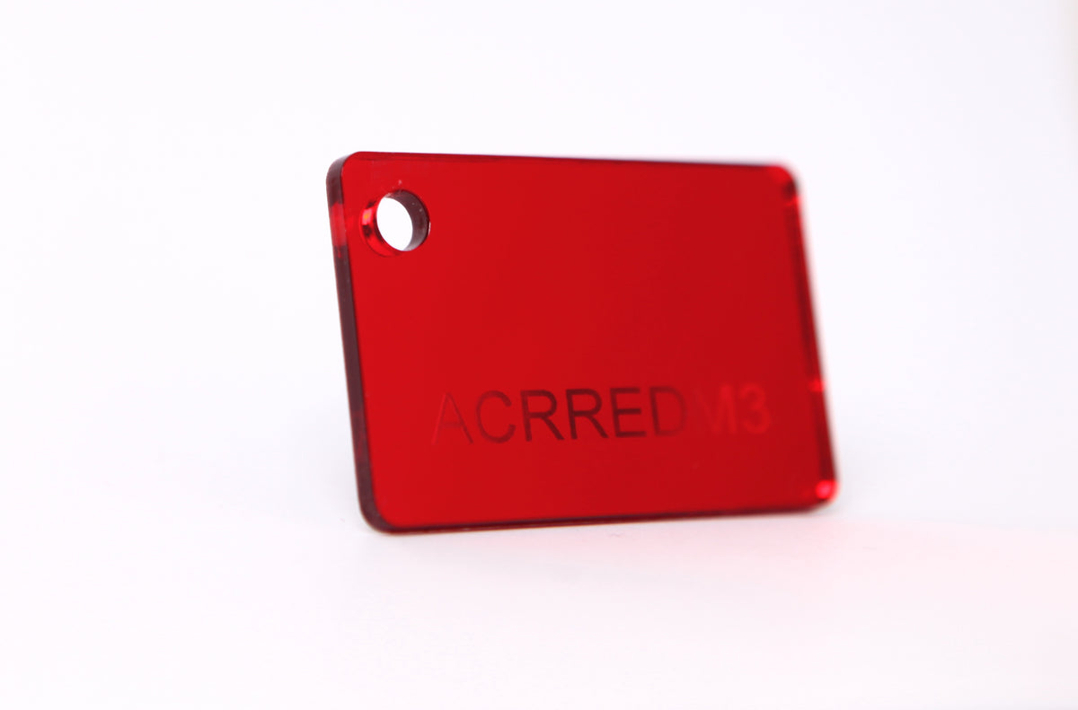 3mm Red Mirror Acrylic Sheet – Rowmark Australia