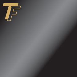 Trophyflex Gloss Black/Brass 0.38mm With Adhesive 305mm x 610mm (LZ427510)