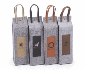 Saddle Collection Laserable Flannel Wine Tote