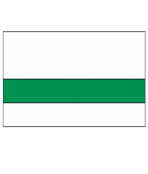 White Rowmark Lasermax White/Bright Green – Rowmark Australia