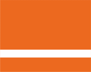 Mattes Orange/White